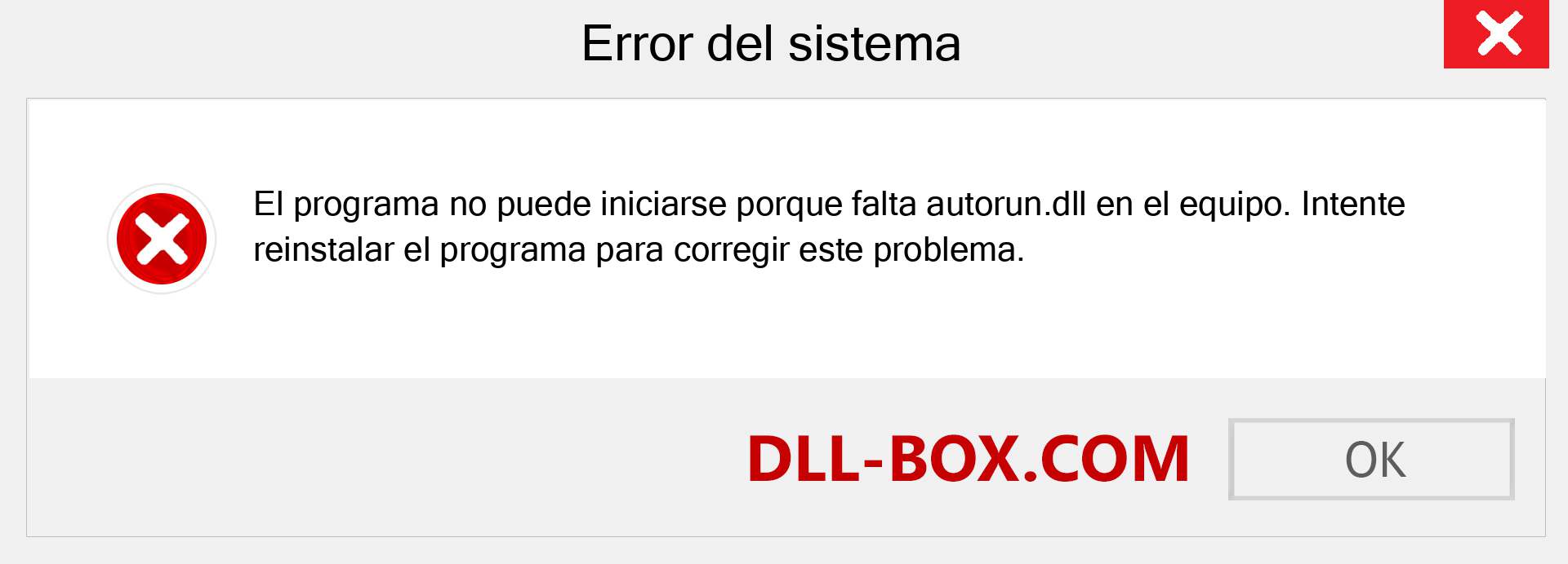 ¿Falta el archivo autorun.dll ?. Descargar para Windows 7, 8, 10 - Corregir autorun dll Missing Error en Windows, fotos, imágenes